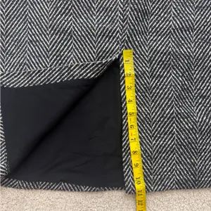 Ann Taylor Black and White Herringbone Skirt thumbnail 8