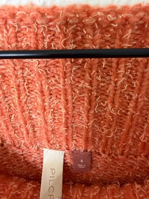 Anthropologie‎ Pilcro Rugby Tunic Sweater Orange Womens Size S thumbnail 7
