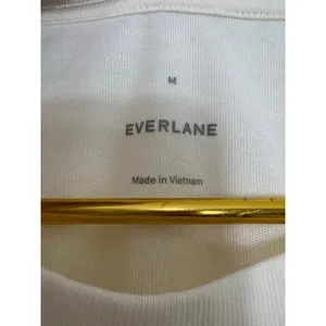 Everlane The Organic Cotton Weekend Tee Dress Size Medium Cream Lightweight thumbnail 6