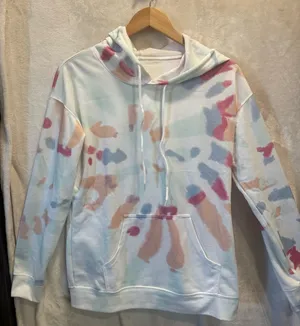 Modern Women's tie dye hoodie size Medium thumbnail 1
