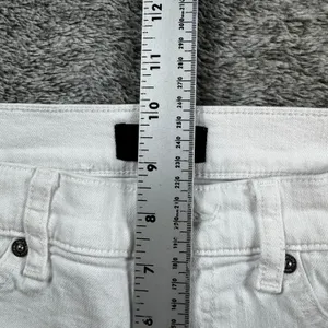 7 For All Mankind Skinny Denim Jeans Women's 26 White thumbnail 4