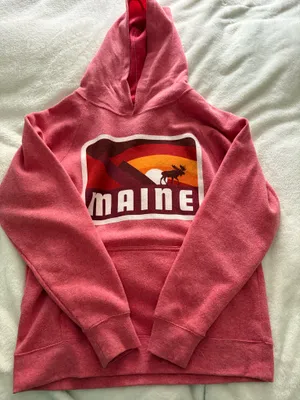 Super soft pink Maine sweatshirt Size L thumbnail 1