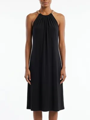 MICHAEL Michael Kors Chain Halter Dress Black Cocktail Evening Sleeveless S thumbnail 9