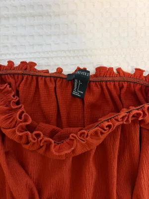 Forever 21 Off-The-Shoulder Crop Top thumbnail 2