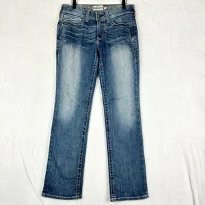Ariat REAL Straight Leg Jean Size 29 Mid Rise Stretch Western Rodeo thumbnail 4