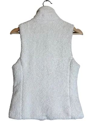 Patagonia Los Gatos Teddy Vest Women's Small Birch White Full Zip Outdoor Hiking thumbnail 2