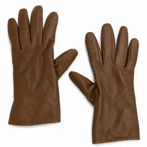 Aris Isotoner 7.5 Gloves Tan Brown Leather Thinsulate Insulated Winter Warm thumbnail 1