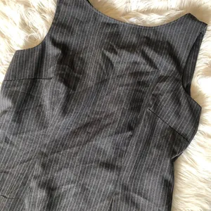 Vintage Scarlett gray pinstripe jumper dress thumbnail 5