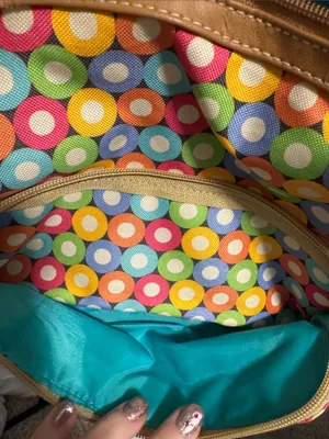 Lily Bloom Multi-Colored Polka Dot Crossbody Bag thumbnail 6