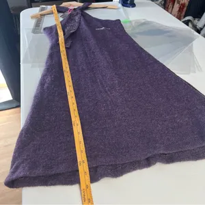 Coconuda‎ Donna Purple Mohair Blend Knit Halter Midi Dress Size L thumbnail 14