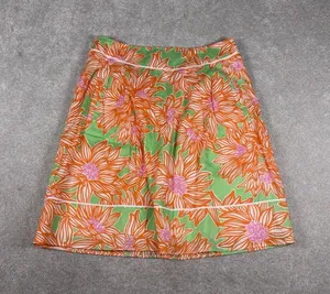 Lilly Pulitzer Fayette Avocado Green Crush Cotton Lawn Skirt‎ 4 thumbnail 1