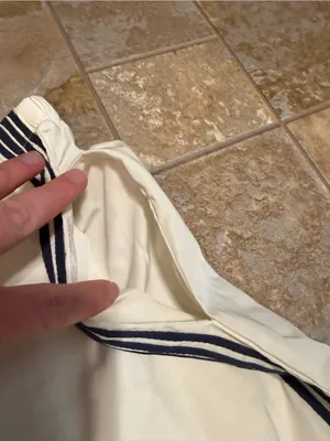 Edikted | Cream with black tie track pants thumbnail 2