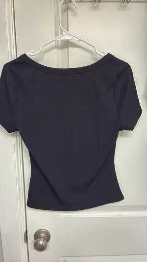 Scoop Neck Tee Black Size M thumbnail 2