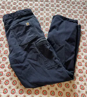 Carhartt Cat 2 2112 Navy Flame Resistant Work Pants size 16 Short thumbnail 1