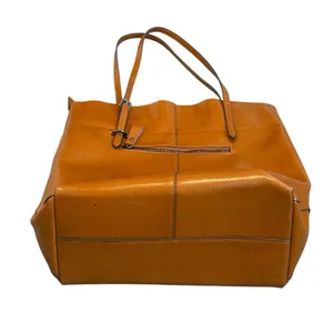 Kattee Leather Tote Bag City Travel Office Work Minimalist Casual thumbnail 3