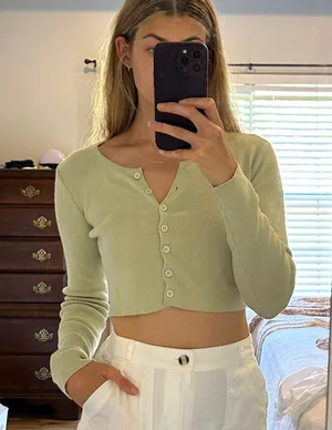 Princess Polly Cropped Long Sleeve thumbnail 1