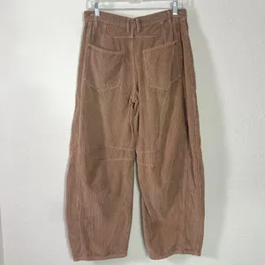 Free People Good Luck Cord Barrel Jeans Tan Brown Neutral Size 29 Corduroy thumbnail 10