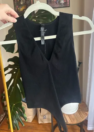 Urban Outfitters Bodysuit Out From Under Ribbed thumbnail 1