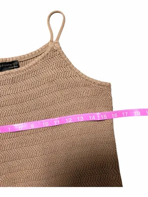 House of Harlow 1960 Tan Knit Maxi Slip Dress Size Small thumbnail 5