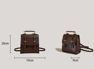 Cute backpack & crossbody Bag Brown thumbnail 2