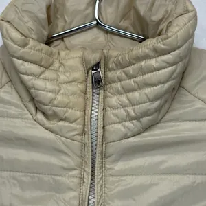 Patagonia Kai Lee Quilted Puffer Coat Lightweight Full Zip Jacket‎ Beige XS READ thumbnail 4