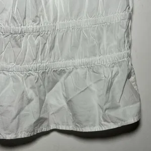 Madewell White Smocked‎ Square Neck Tie Front Tank Top XL thumbnail 8