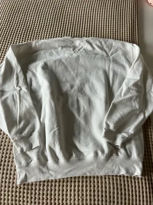 Gildan DILF LOVERS CLUB white cotton & polyester sweatshirt with red heart graphic, size L #dilf #heart thumbnail 3