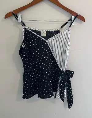 Paper Crane Y2K polka dot cami thumbnail 1