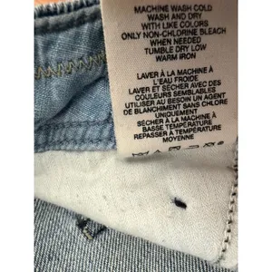 GAP Sailor Crop Jeans Women 12 Blue Excellent Vintage Y2K Wide Leg Denim thumbnail 5