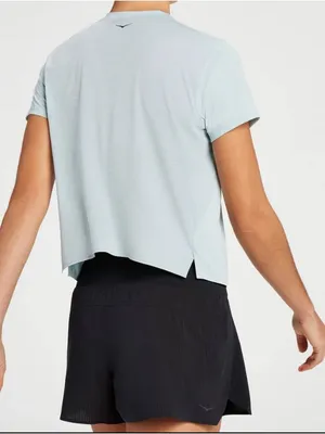 HOKA Women’s Performance Short Sleeve Top T-Shirt Light Blue Sz XL thumbnail 2