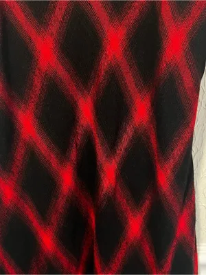 Lulus Red and Black Plaid Rayon Slip Dress size medium thumbnail 6