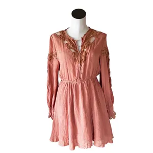 NWOT Free People X FP One Paige Peach Mini Dress Sand/Sable thumbnail 5