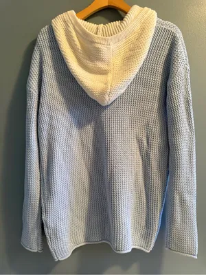Moda Boutique Lounge Philadelphia Phillies Chunky Knit Hooded Sweater thumbnail 6