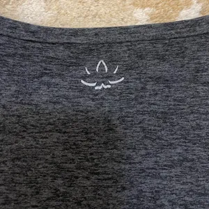 Beyond yoga grey twist side high neck tank top women’s size small thumbnail 5