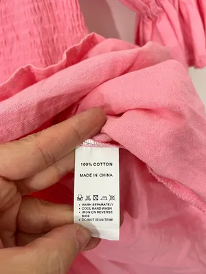 Petal & Pup Size Medium Pink Smocked Off-Shoulder Ruffle Mini Dress thumbnail 6