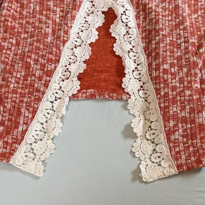 Entro Textured Orange and Cream Sweater thumbnail 7