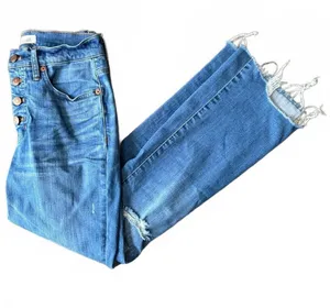 Madewell Women's Denim Jeans Size 25 Cali-Demi Boot Distressed Grunge Streetwear thumbnail 1