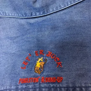 NWOT Pendleton round up let‎ er buck chambray top thumbnail 3