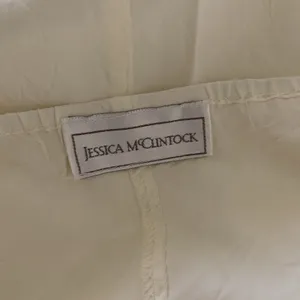 Jessica‎ McClintock Cream Slip Midi Dress Spaghetti Strap Small Slit Large thumbnail 6