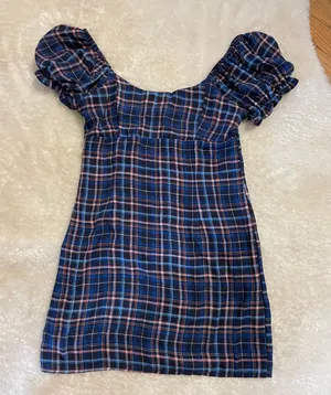 Altar’d State Plaid Mini Dress thumbnail 1