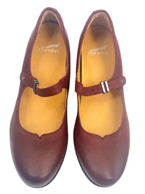 Dansko Callista Burnished Nubuck mary Jane shoes Wine sz 40 thumbnail 2
