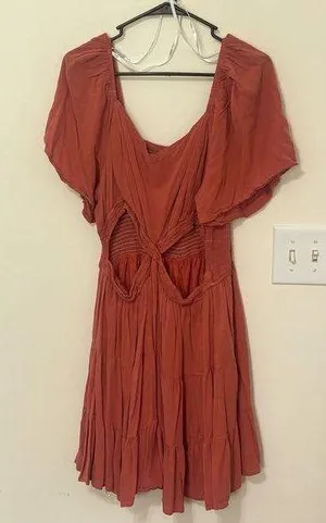 ARULA Orange Flutter Sleeve Sundress Size 18W thumbnail 1