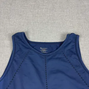 Athleta Tank Top Womens Large Blue Tagless Back Vent Lightweight Athletic Yoga thumbnail 2