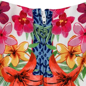 ModCloth Zesty Attire Dress Multicolor‎ Floral Retro Euro Summer Wedding Guest thumbnail 6