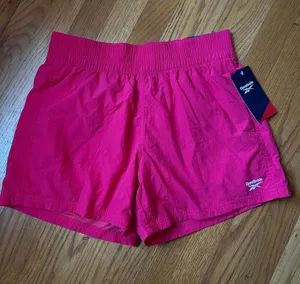 Reebok Women's Bright Pink Athletic Shorts small thumbnail 1
