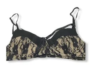 Designer Black Lace‎ Bikini Top Black Size XS thumbnail 1