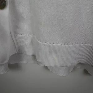 Chicos White Cardigan Sweater Size 3 US XL‎ Button Front Lightweight Minimalist thumbnail 5