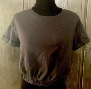 Derek Heart cropped short sleeve t-shirt - Size Medium thumbnail 1