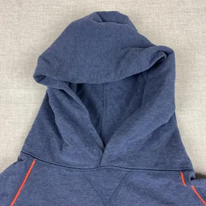 Lululemon Hoodie Womens 10 Blue Lightweight Cropped Pullover Raglan Logo Top thumbnail 2
