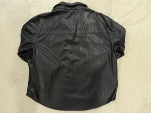 Leather Button-Up  thumbnail 2